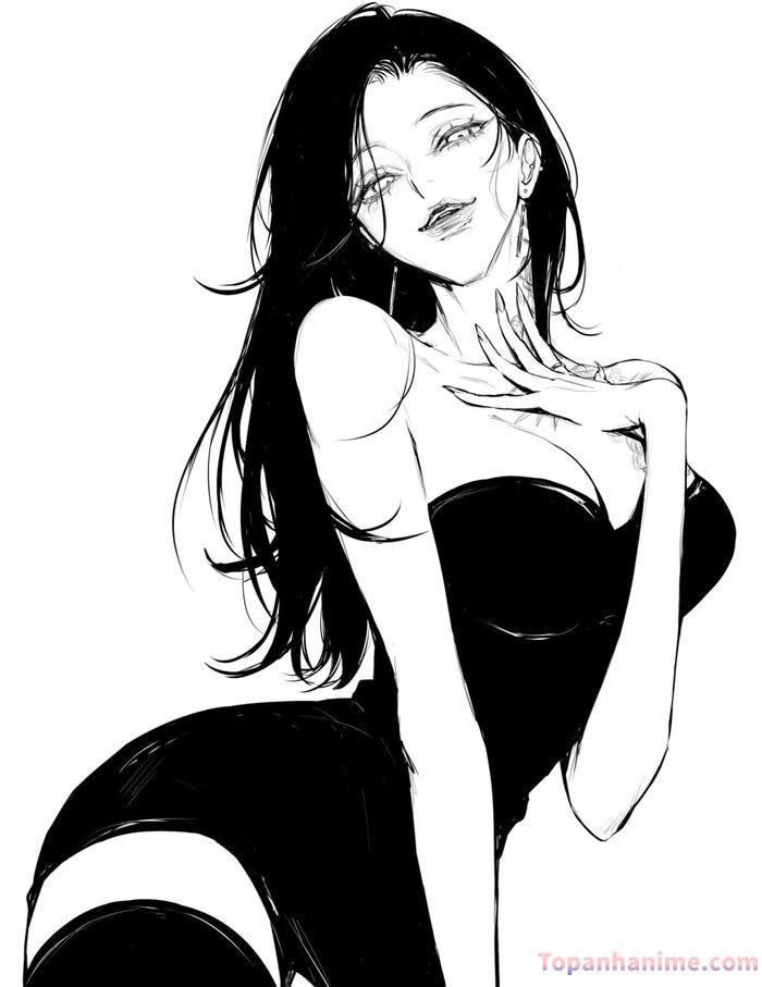 ảnh anime trắng đen 31