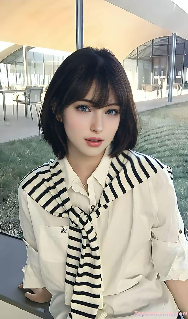 Ảnh gái xinh tóc ngang vai 2k3 22