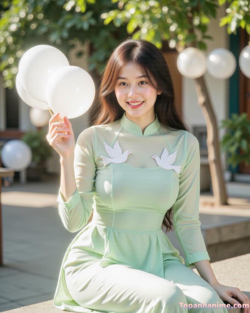 ảnh gái mặc áo dài 50