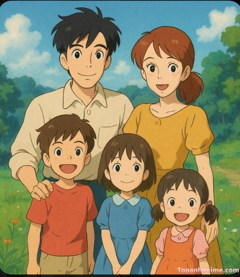 ảnh gia đình anime 16