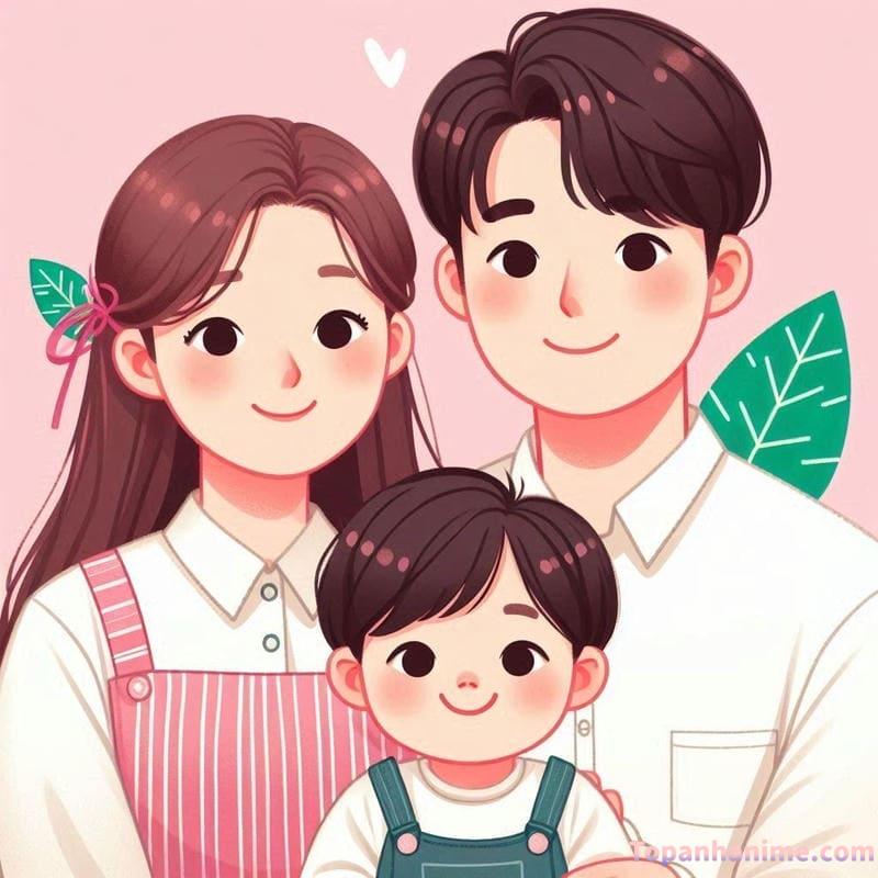 ảnh gia đình chibi 5