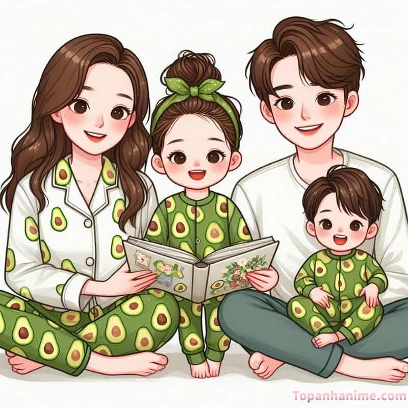 ảnh gia đình chibi 14