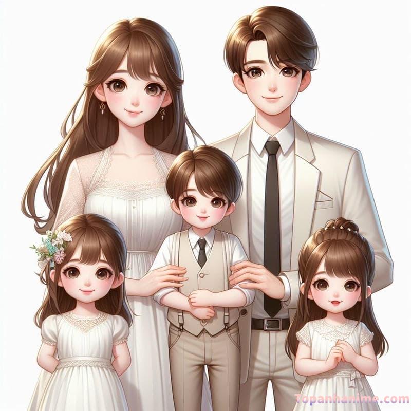 ảnh gia đình chibi 23