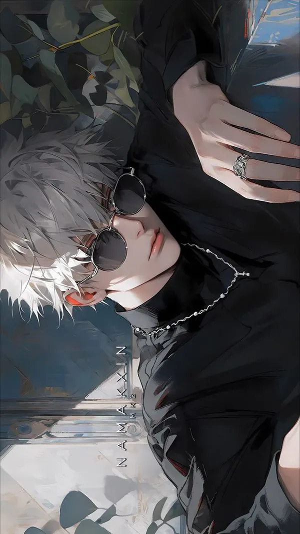 Hình Ảnh Gojo Manga Trắng Đen 36