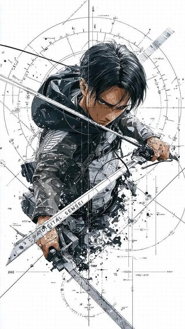 Ảnh Hình Nền Levi Ackerman ngầu 4