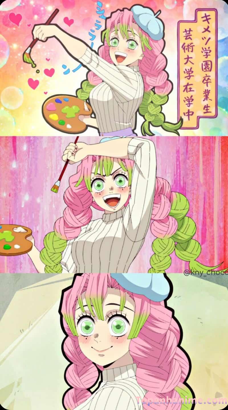 ảnh Mitsuri anime xinh đẹp 13