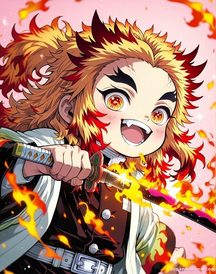 Mẫu ảnh Rengoku Kyojuro 4