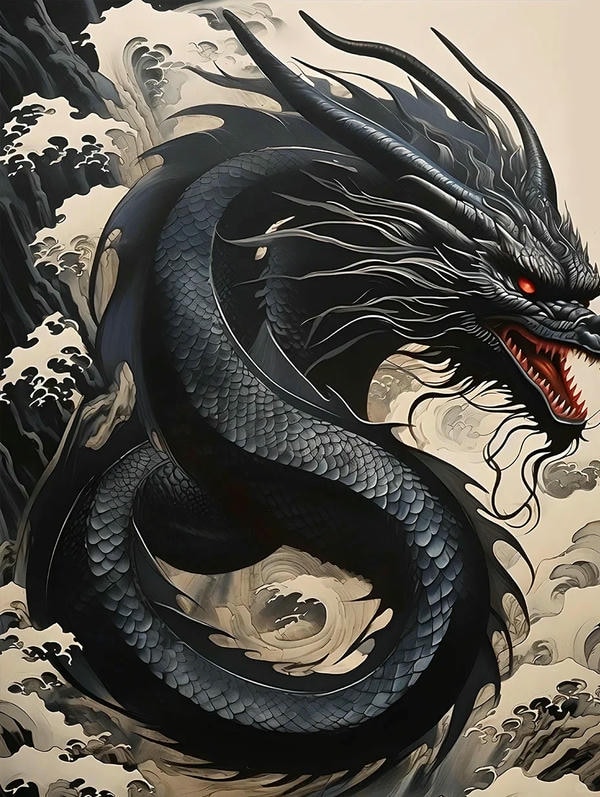 ảnh rồng đen ngầu 12