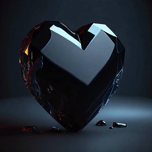 ảnh trái tim đen đẹp 19