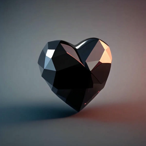 ảnh trái tim đen đẹp 23