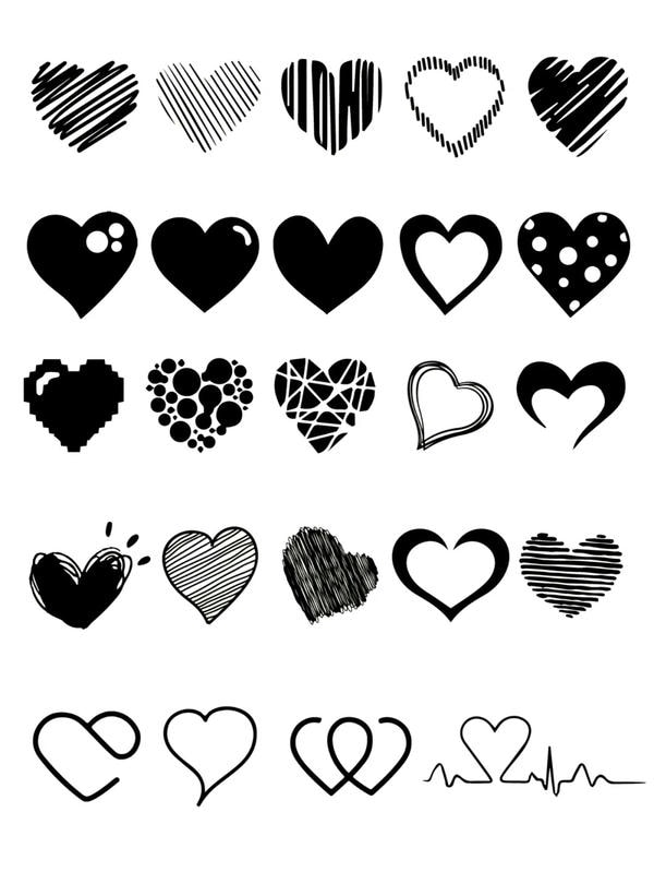 ảnh trái tim đen đẹp 24