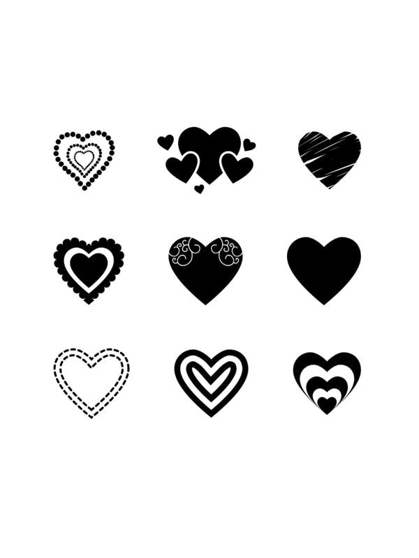 ảnh trái tim đen đẹp 25