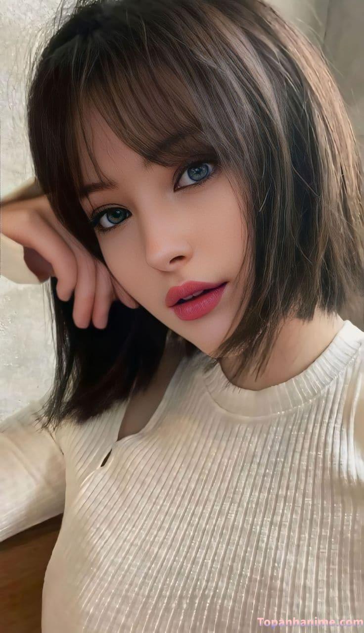 Ảnh gái xinh tóc ngang vai 2k3 25