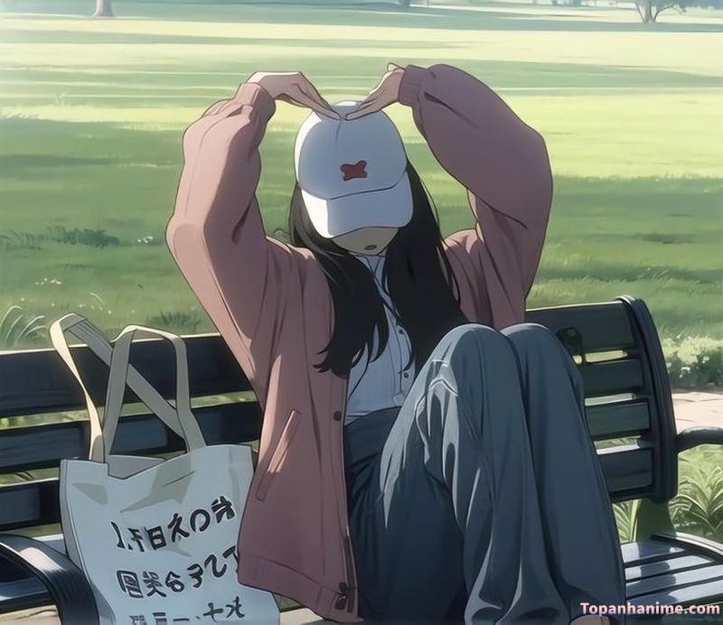 ảnh anime che mặt 7