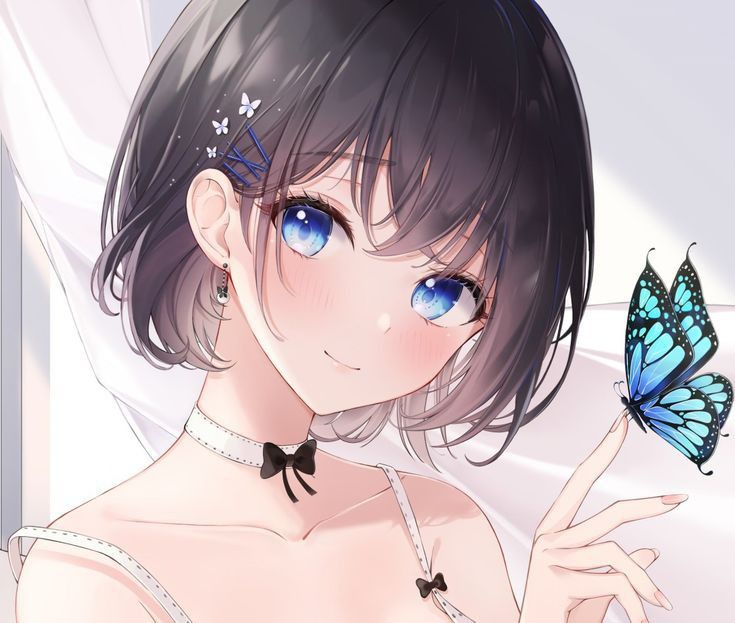Anime Girl Tóc Ngắn 1