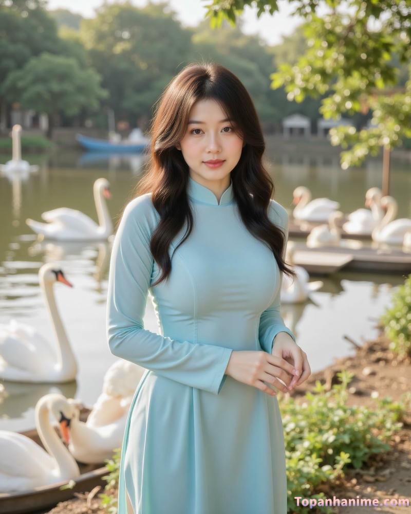 ảnh gái mặc áo dài 51