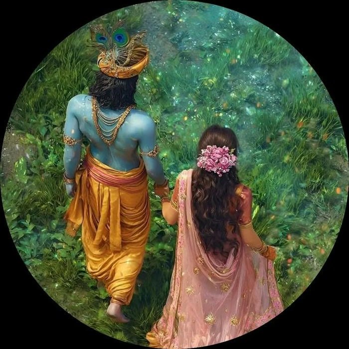 Beautiful radha krishna aesthetic 24