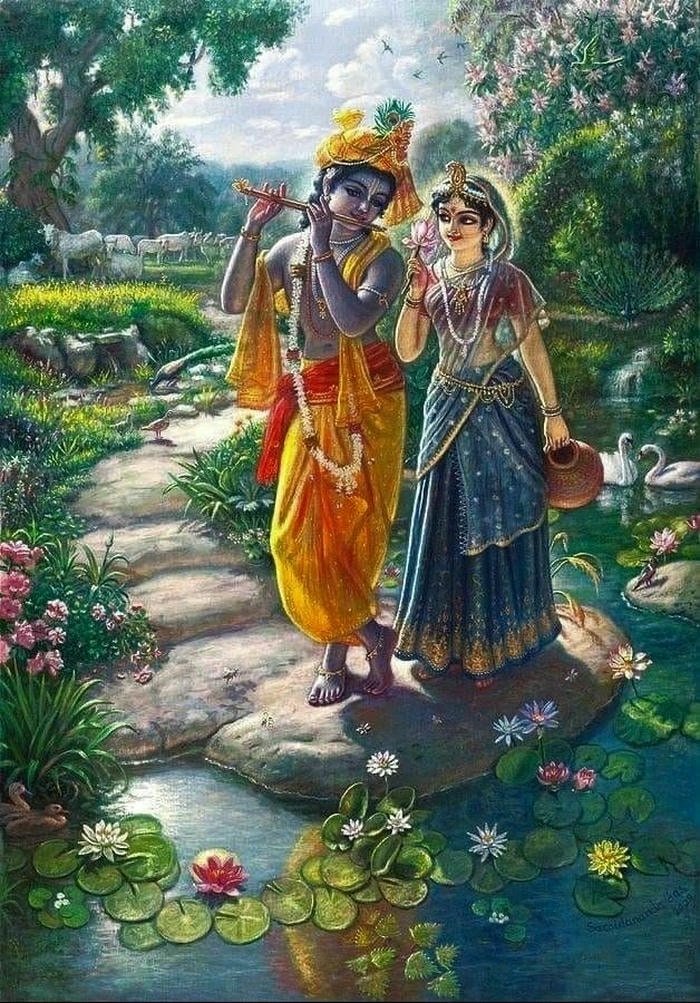 Beautiful radha krishna aesthetic 10