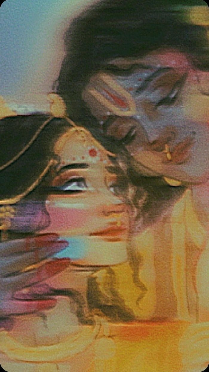 Beautiful radha krishna aesthetic 35