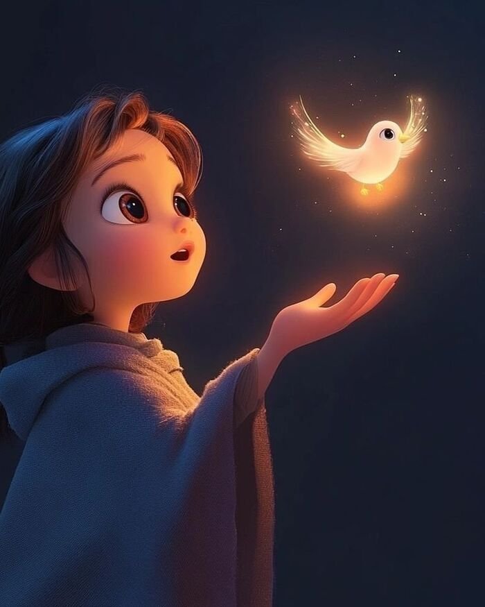 Cute cartoon girl images for whatsapp dp 15