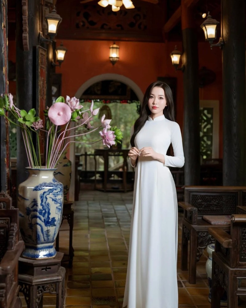 gái xinh mặc áo dài 27