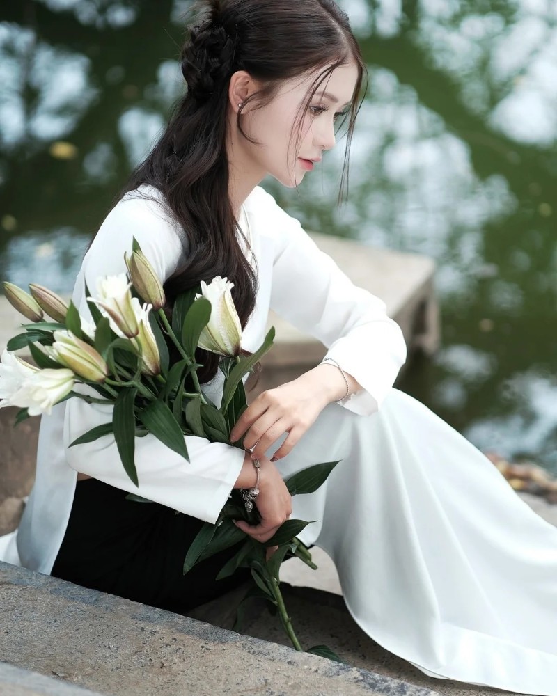 gái xinh mặc áo dài 20