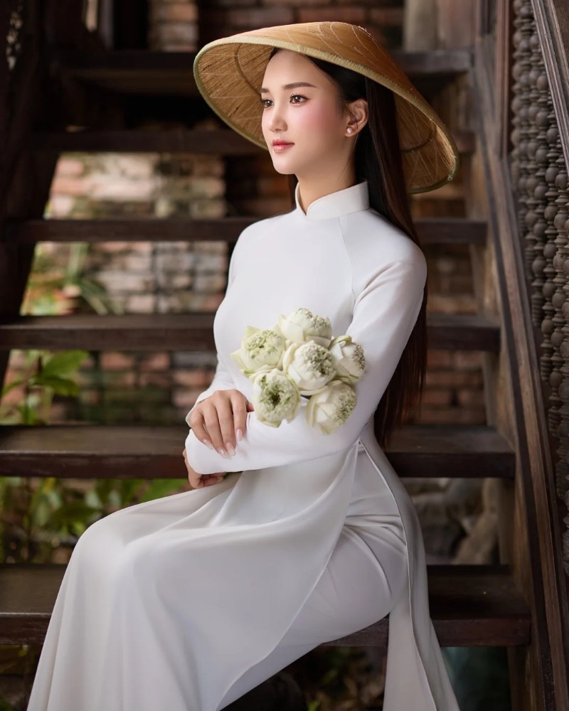 gái xinh mặc áo dài 9