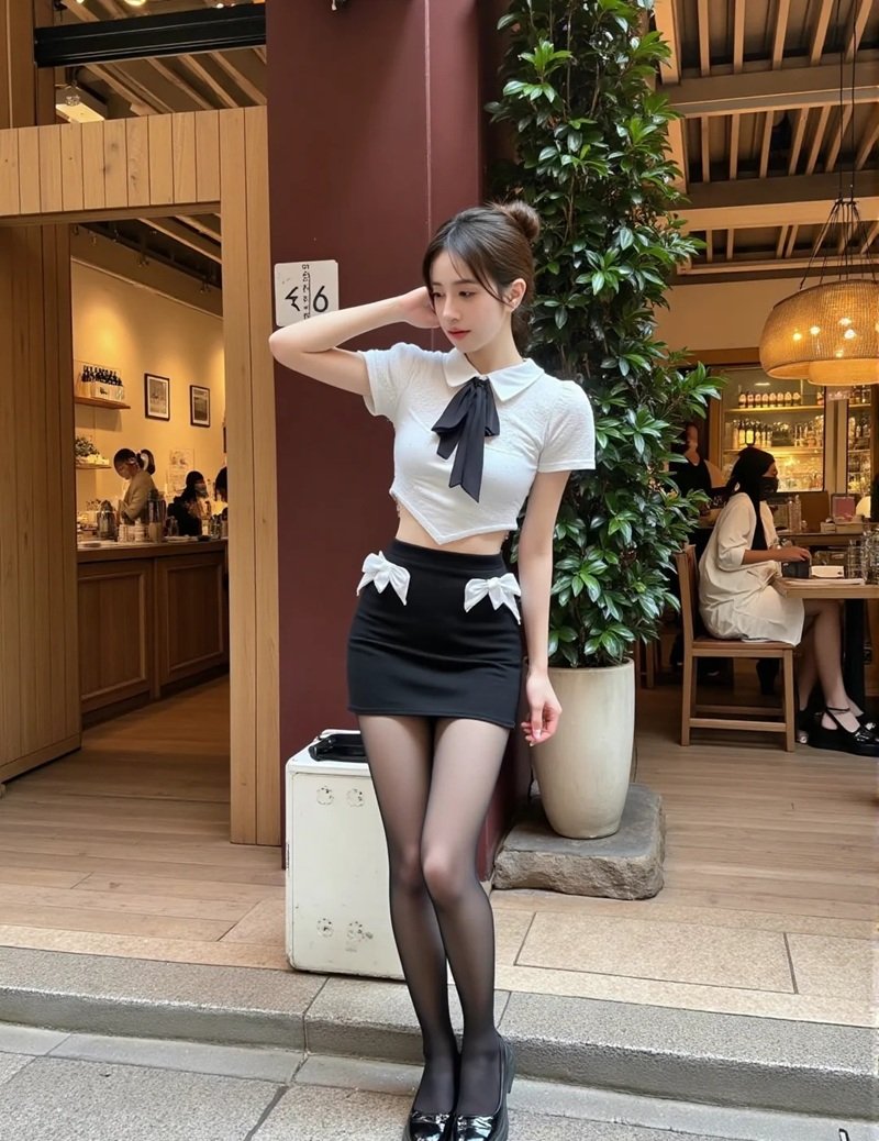 gái xinh trung quốc mặc váy ngắn 25