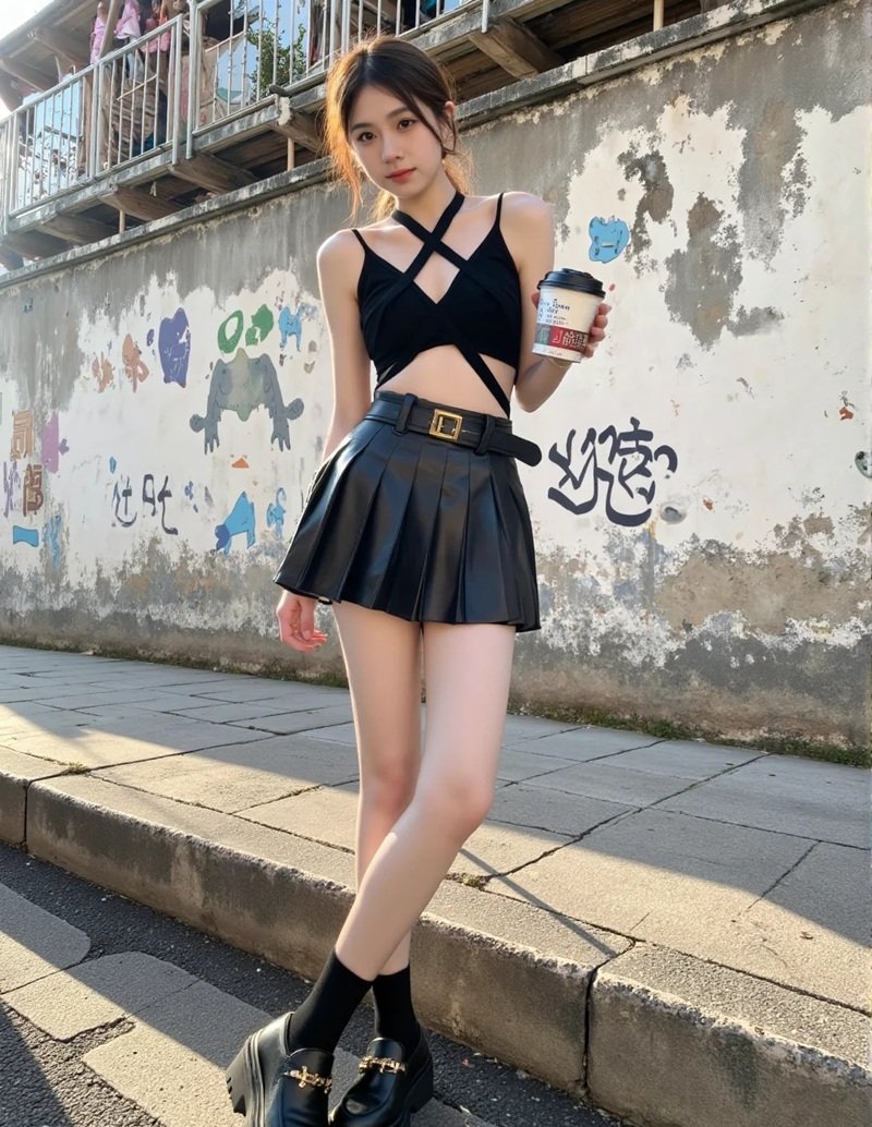 gái xinh trung quốc mặc váy ngắn 26