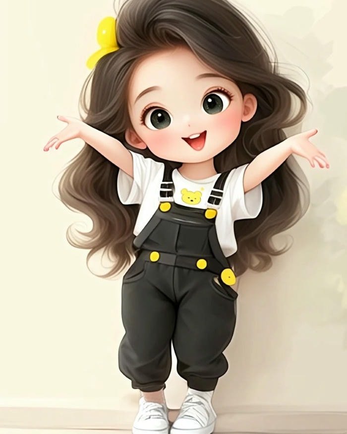 Cute cartoon girl images for whatsapp dp 76