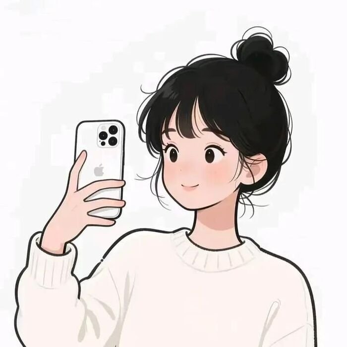 Cute cartoon girl images for whatsapp dp 10