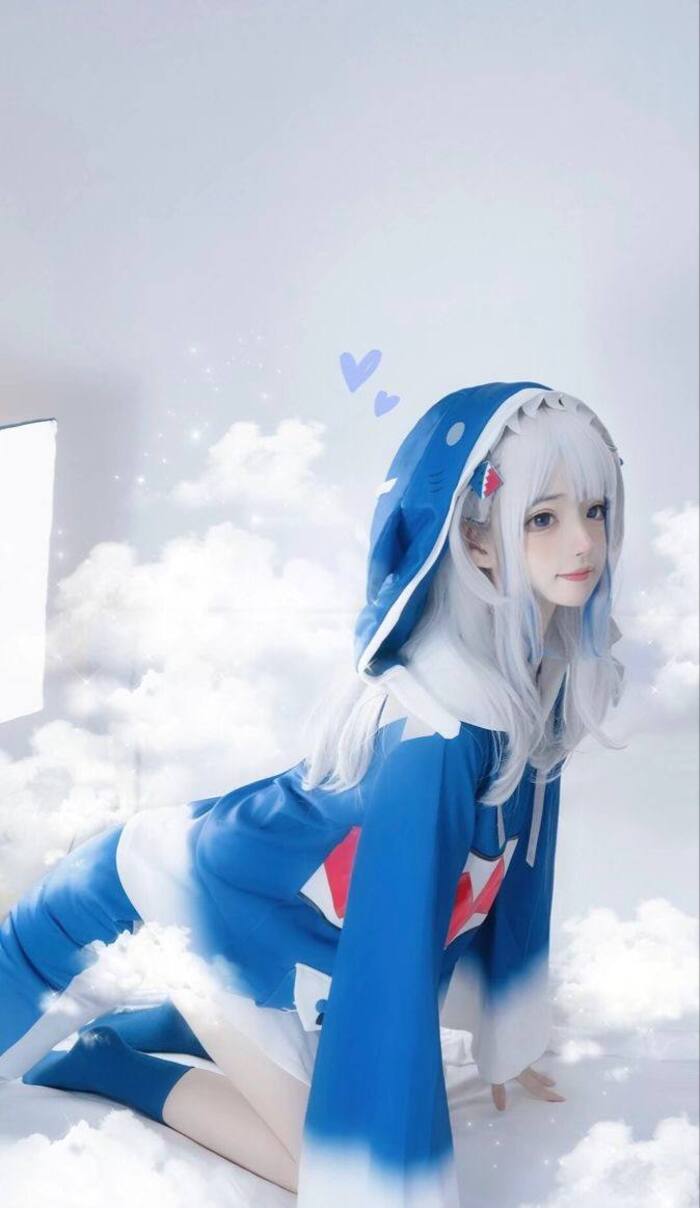 Ảnh Yaoyaoqwq Gawr Gura cosplay 21