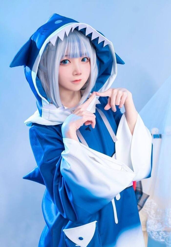 Ảnh Yaoyaoqwq Gawr Gura cosplay 27
