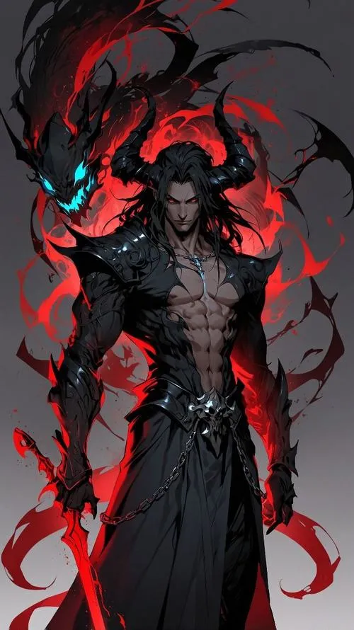 Hình Ảnh Ác Quỷ Nam Anime Ngầu 34