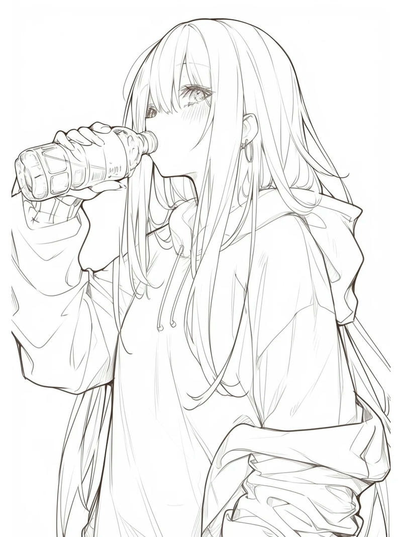 ảnh anime không màu 29