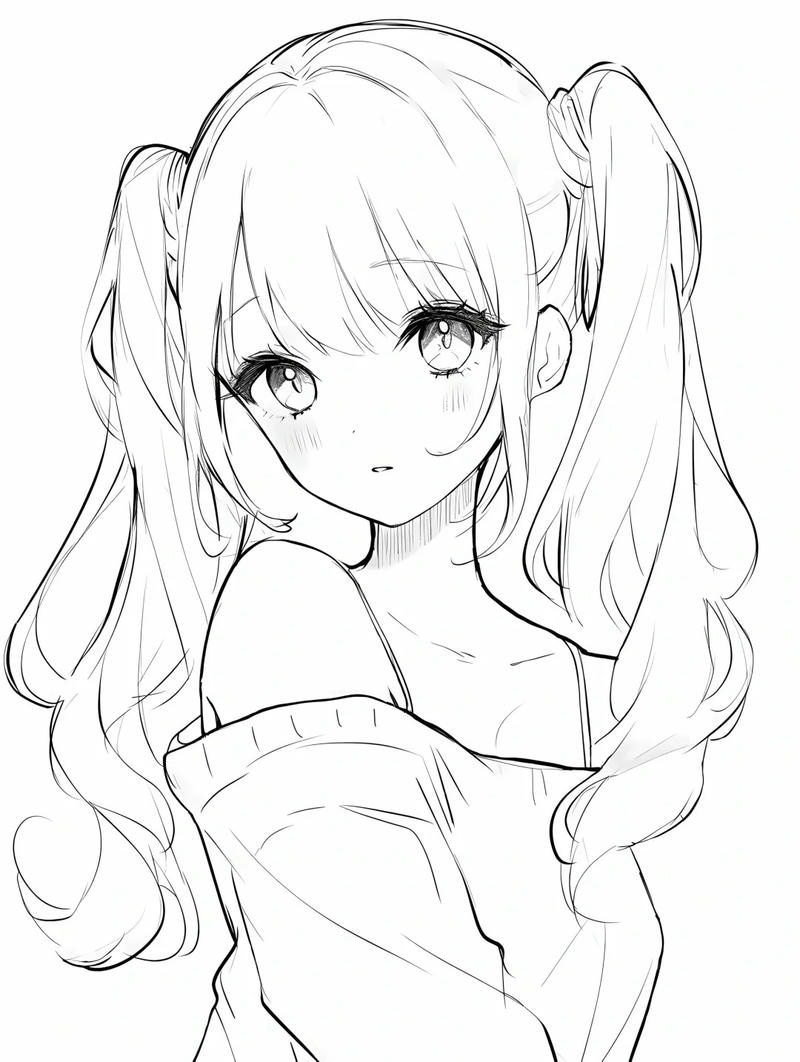 ảnh anime không màu 30