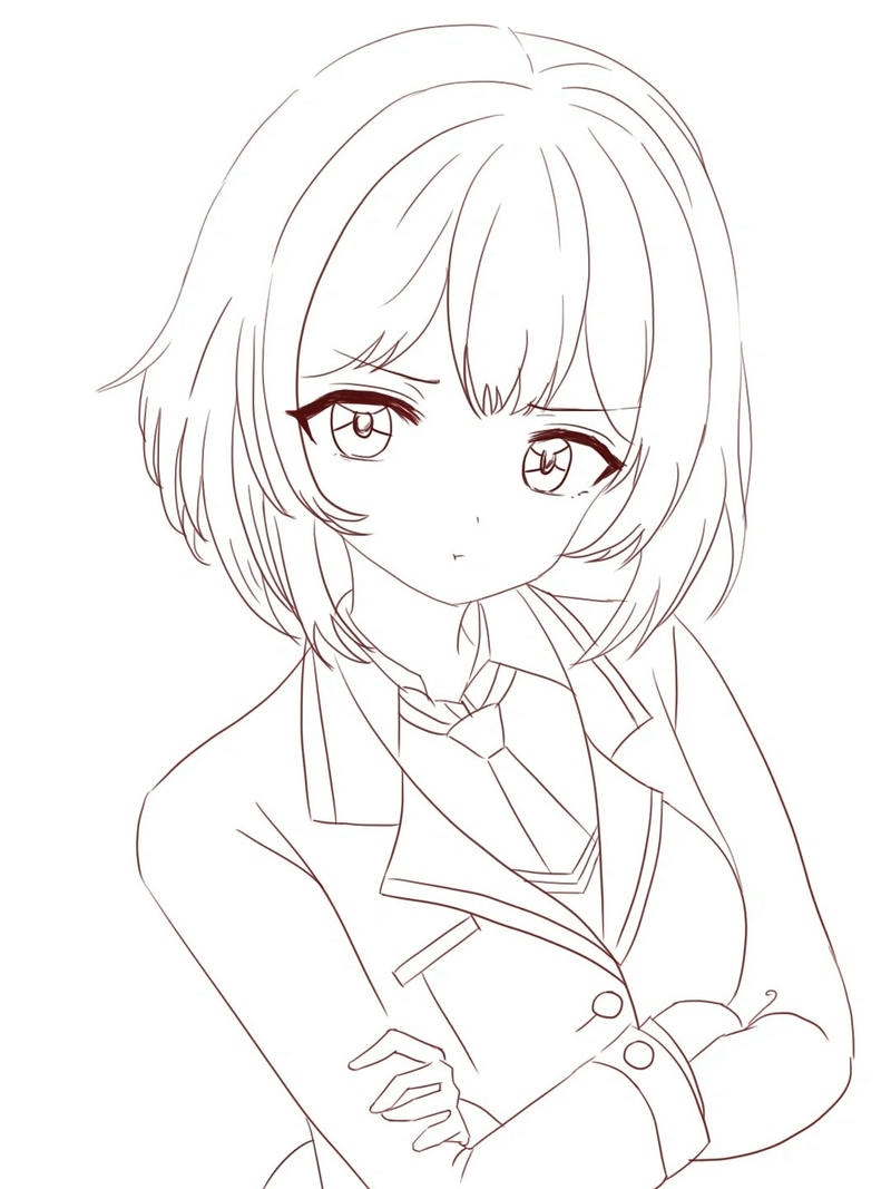 ảnh anime không màu 32