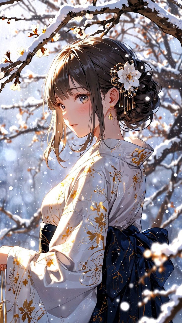 Hình Ảnh Anime Gái Mặc Kimono 14