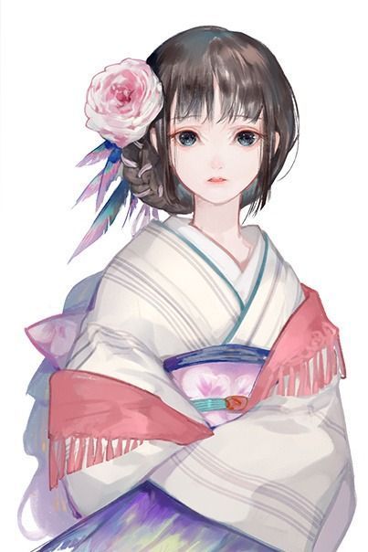 Hình Ảnh Anime Gái Mặc Kimono 4
