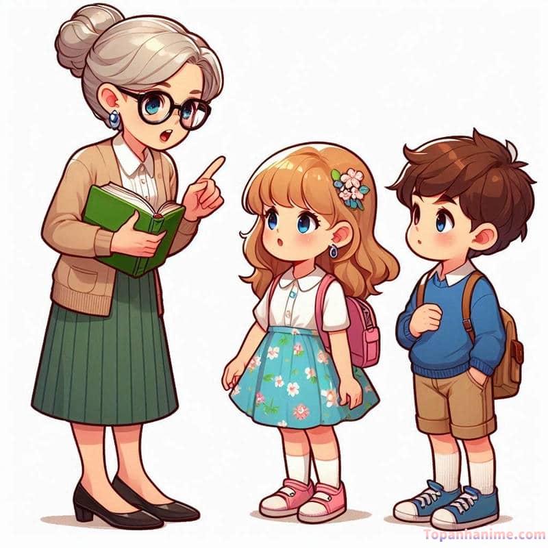 Hình ảnh cô giáo chibi 12