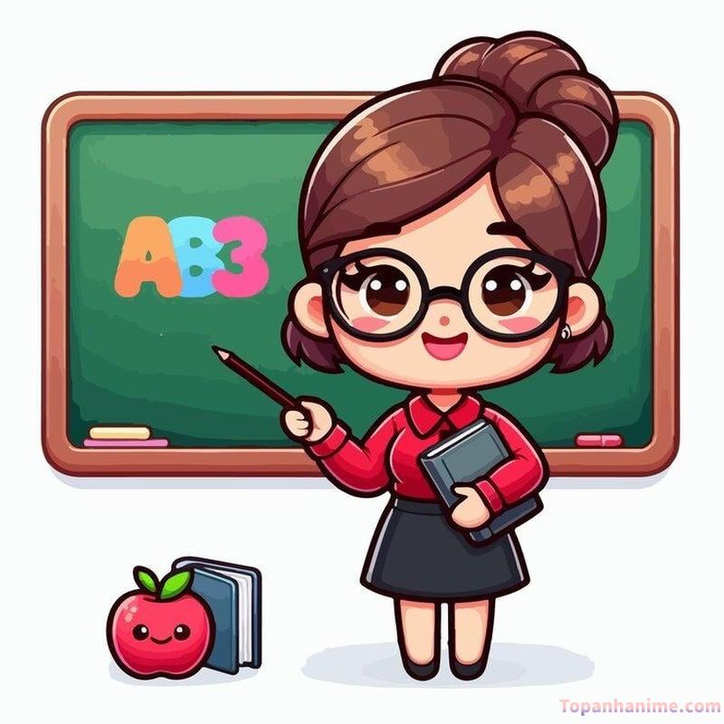 Hình ảnh cô giáo chibi 13