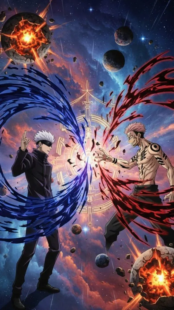 Hình Ảnh Gojo vs Sukuna ngầu 19