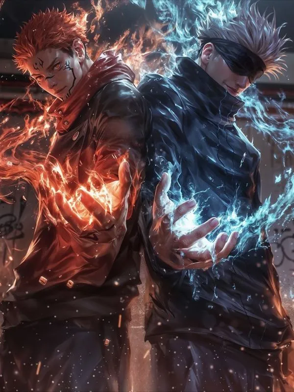 Hình Ảnh Gojo vs Sukuna ngầu 35