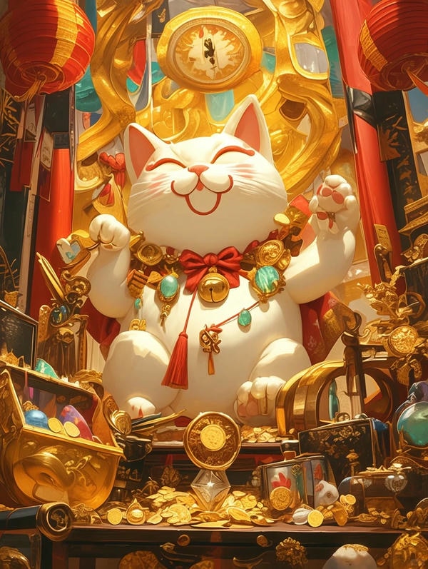 hình ảnh mèo thần tài 22