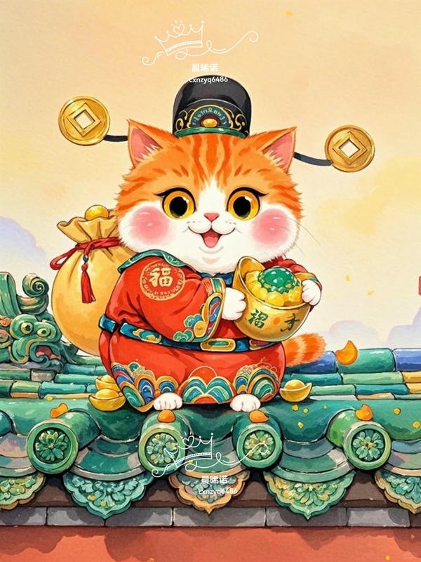 hình ảnh mèo thần tài 29