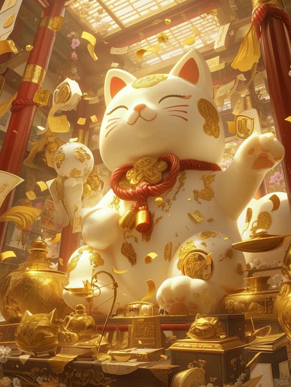 hình ảnh mèo thần tài 37
