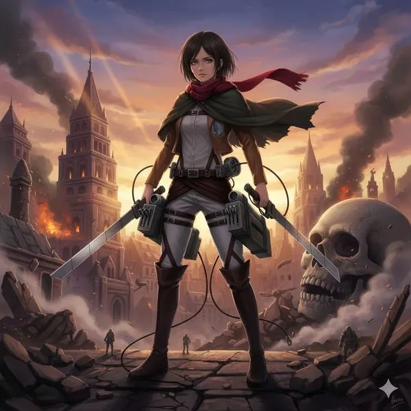 Hình Ảnh Mikasa Ackerman 69