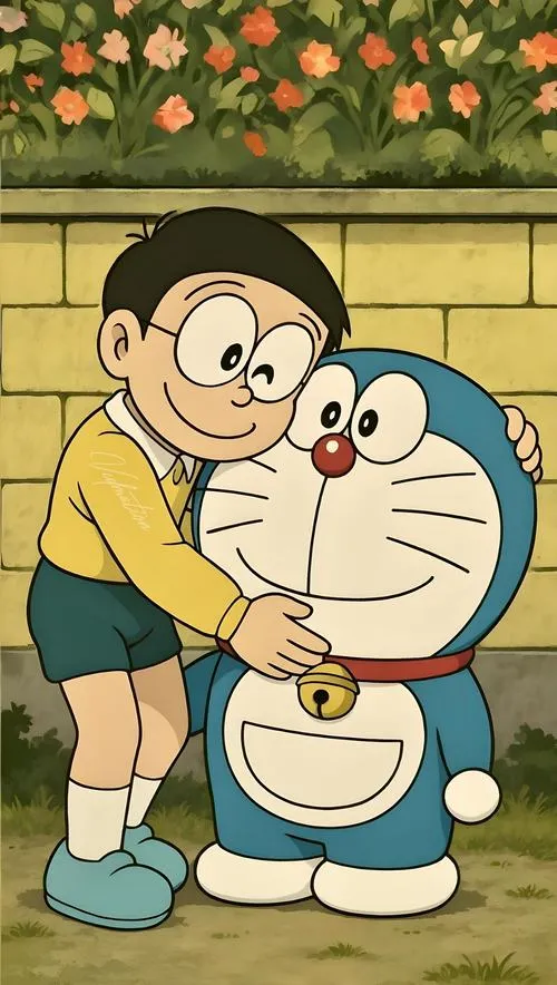 Hình Ảnh Nobita và Doremon cute 6