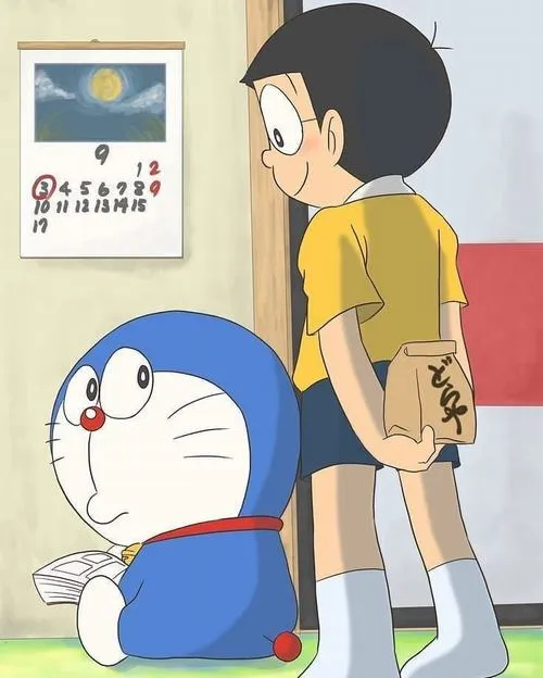Hình Ảnh Nobita và Doremon cute 48