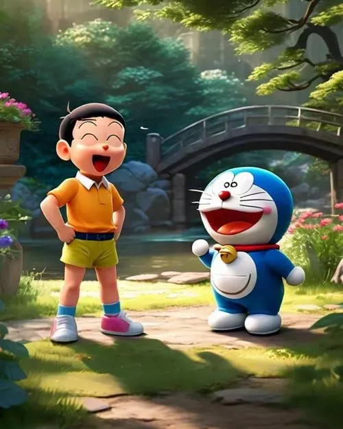 Hình Ảnh Nobita và Doremon cute 28